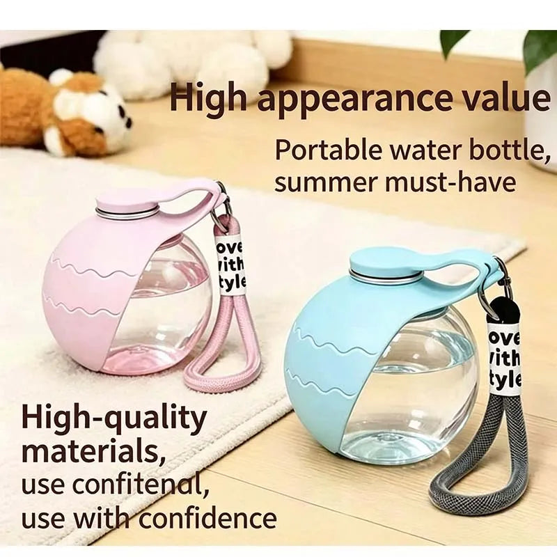 Portable leak-proof dog travel water bottle for outdoor walking