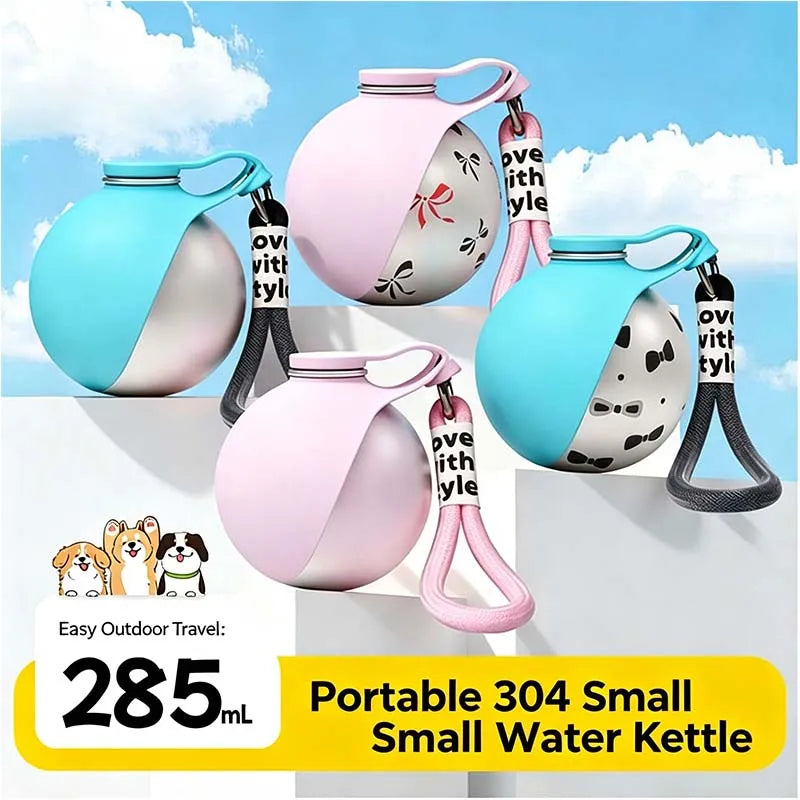 Portable leak-proof dog travel water bottle for outdoor walking