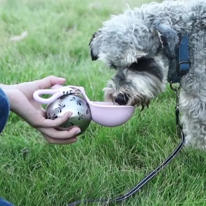 Portable leak-proof dog travel water bottle for outdoor walking