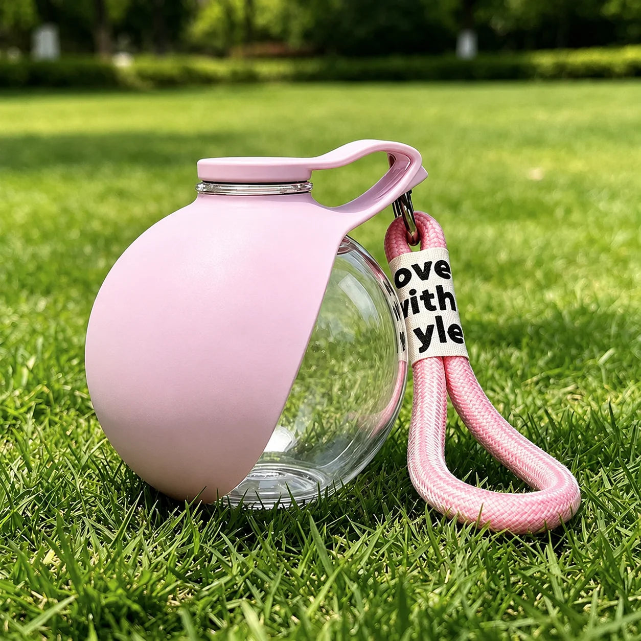 Portable Dog Water Bottle Leakproof Pet Travel Water Dispenser with Bowl for Walking Hiking Outdoor